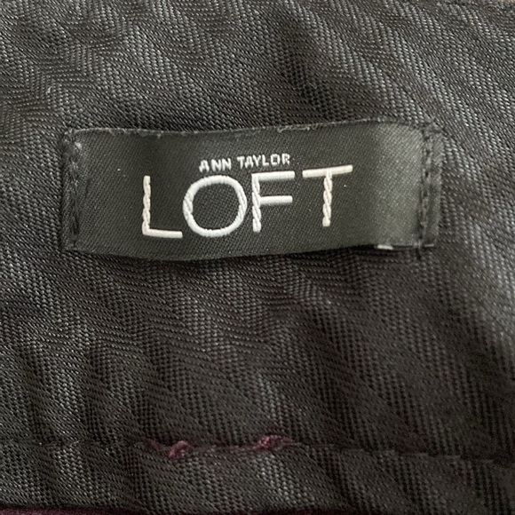 LOFT 10 TALL Zoe Boot Cut pants purple - Picture 10 of 12